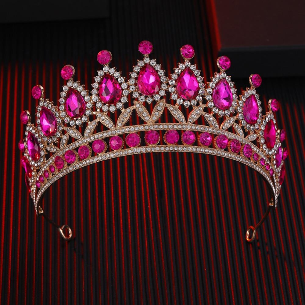 Luxury Crystal Bridal Crowns Cake Decorations Queen Princess Tiara Wedding Crown  Birthday Party