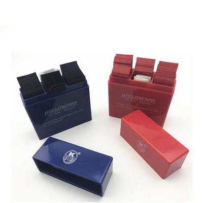 Papel de articular dental tipo recto azul/rojo/película de oclusión dental Papel de articular dental