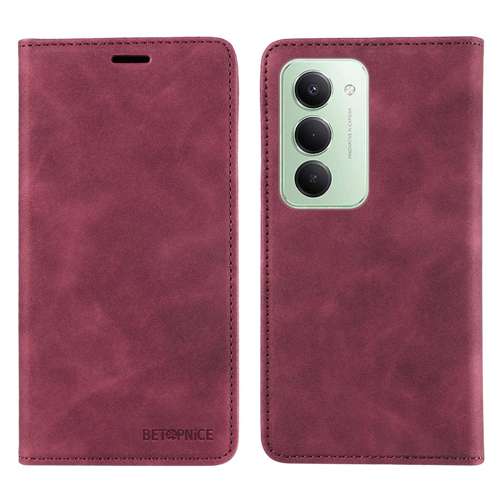 For Xiaomi Poco M7 Plus 5G/Redmi 15 5G (Global) (169mm) Case BETOPNICE Magnetic Closure RFID Blocking Wallet Stand Leather Phone Cover