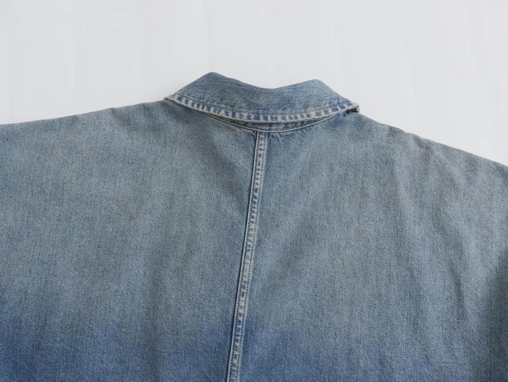 Women's Versatile Lapel Denim Dress - Simple & Fashionable