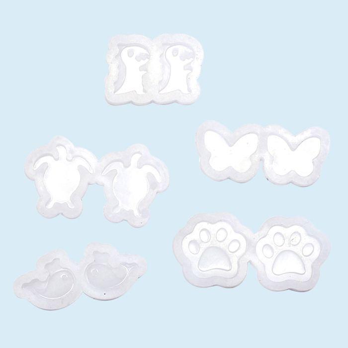 Moules en silicone pour bijoux - GRAINE CREATIVE - Animaux - Multicolore - Mixte - 35x20x5mm