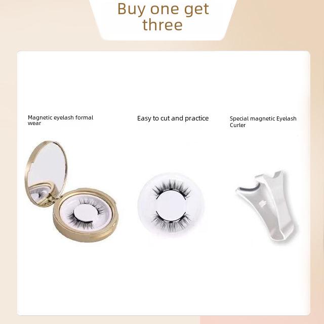 Magnetic Eyelashes Ultra-Natural Look Glue-Free Lightweight Reusable Waterproof Long-Lasting Natural Lashes Strip Lashes Easy to Apply