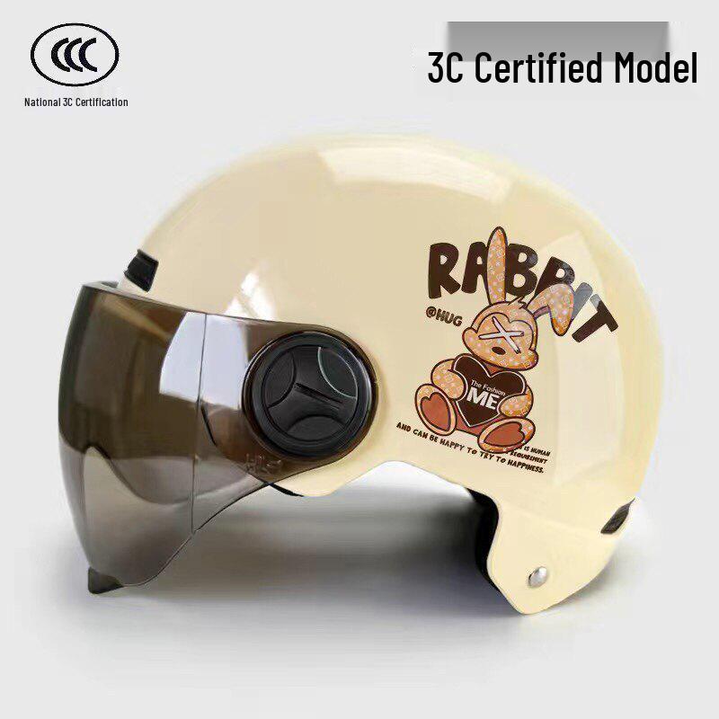 3C Certified All-Season Unisex Electric Scooter & Motorcycle Helmet with Sun Protection