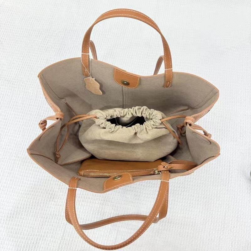 Handbag Women's Niche Large-capacity Tote Bag Genuine Leather Women's Bag Commuter Fashion Bag