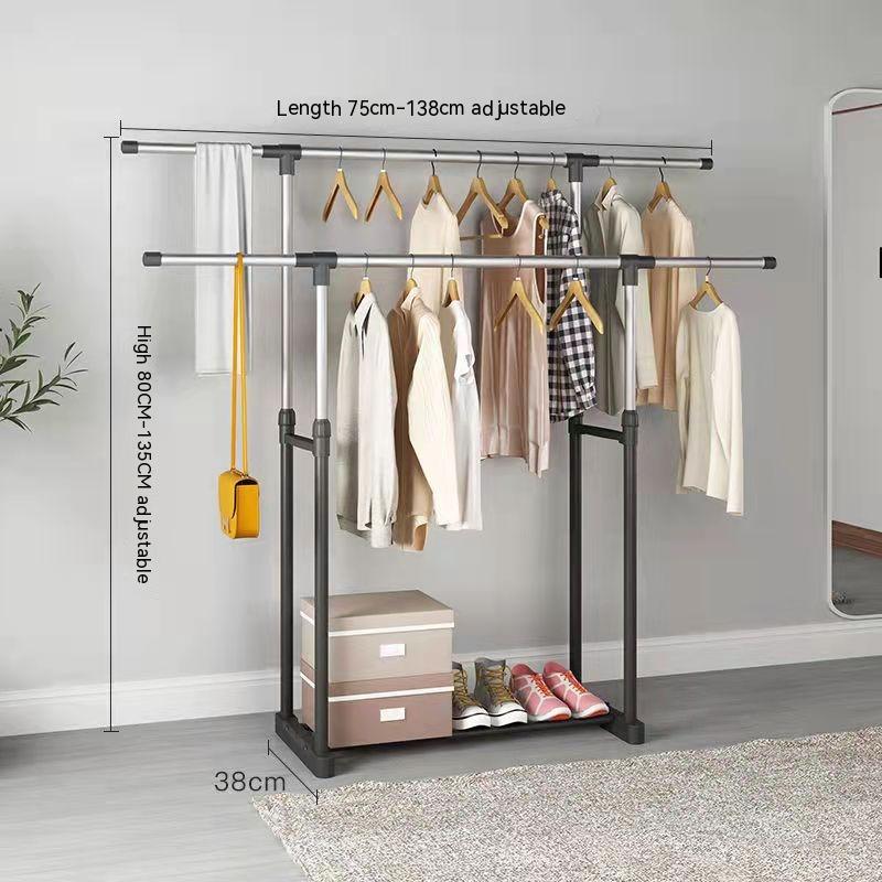 Layer Expandable Clothes Hanger Single Pole Adjustable Clothes