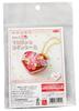 Panami Tsumami Zaiku Macaron Coin Craft Kit Heart-Shaped Case, Strawberry, CO-24