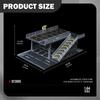 1/64 Diecast Car Display Case Collectible Stand Repair Shop Scene Model Protection DIY Garage