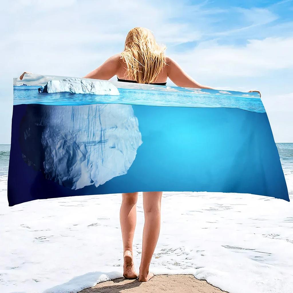 Large Beach Towel Lightweight Pool Towels Quick Dry Beach Towel Extra Large Microfiber Sand Free Towels Travel Beach Accessories