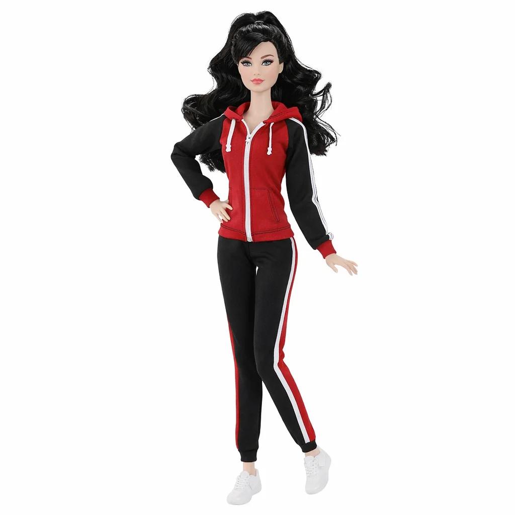 Girls European Supermodel Nude Dark Skin Dress Up 16 Model Curly Hair 32Cm Action Figure Body Accessories