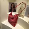 Women's New Fashion Korean Edition Women's Bag Single Shoulder Casual Cashew Flower Bag Single Shoulder Bag Totem Printed Casual Women's Bag