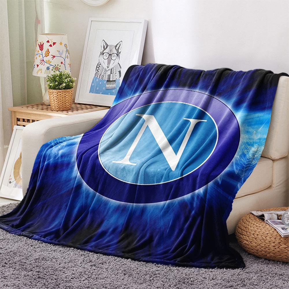 1PC SSC Napoli Patterned Flannel Blanket Suitable For All Seasons for Home Decor Warmth and Comfort Gifts Holiday Present