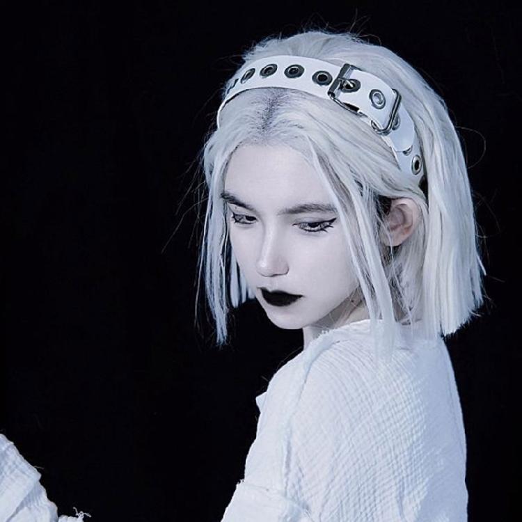 Fashion Punk PU Headband with Studded Rivet for Parties Nightclubs