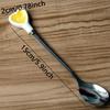 Random-creative Stainless Steel Spoon, Heart-shaped Ceramic Coffee Stirrer, Honey Spoon, Tea Spoon, and Ice Cream Dessert Spoon