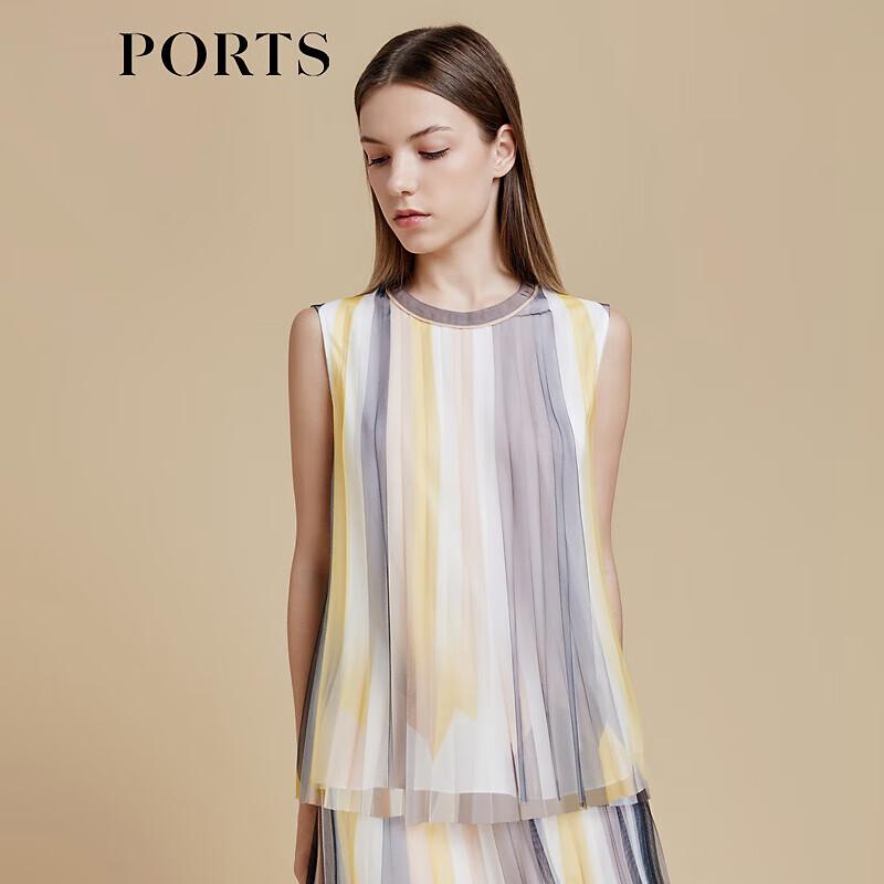 PORTS Women s Accordion Print Pleated Top 4