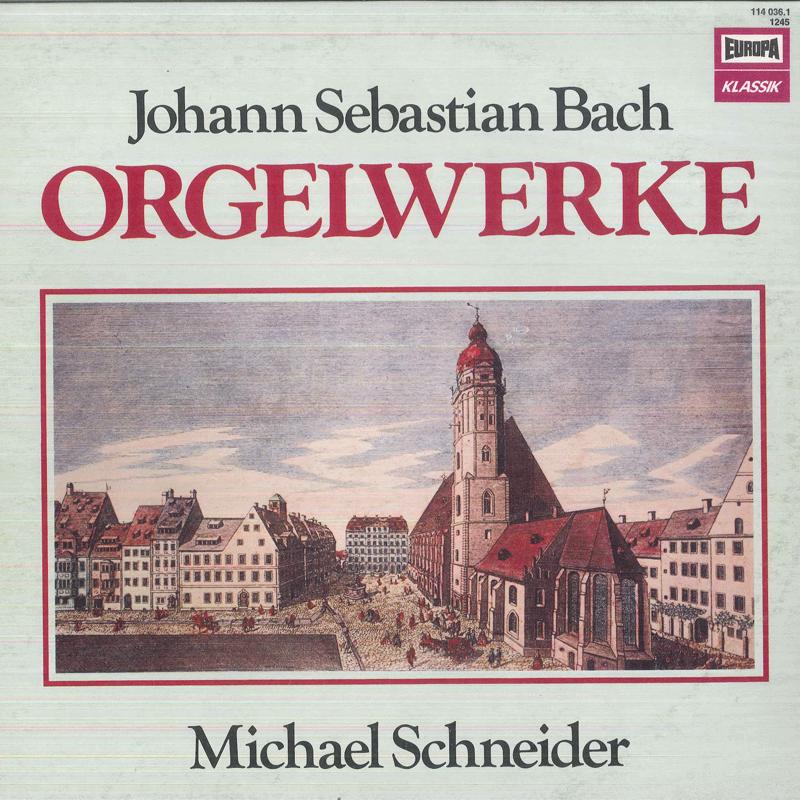 

LP Record MICHAEL SCHNEIDER Bach Orgelwerke 1245 EUROPA KLASSIK Germany Classical Used