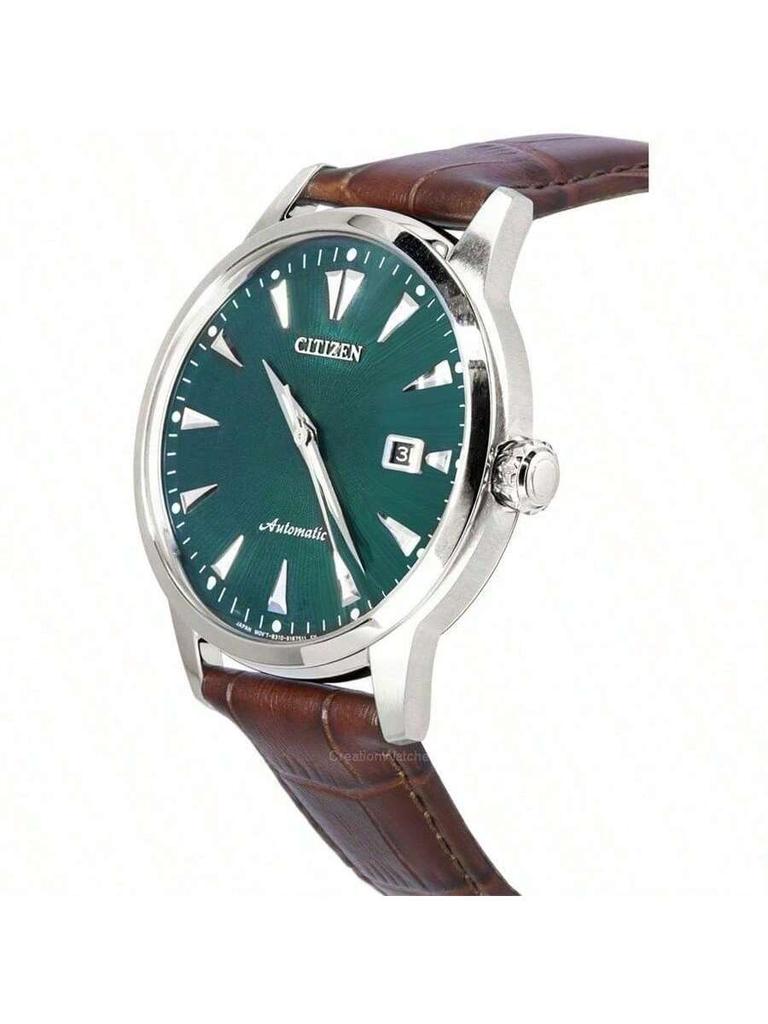 Citizen NK0001-25X Herren Automatikuhr Mechanisch „Kuroshio ’64“ Asien Limitierte Edition mit Braunem Lederarmband