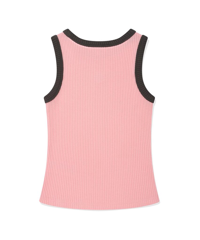 WACKY WILLY Women'S Color Block Sleeveless Pink