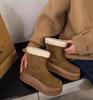 Small thickened cotton shoes platform snow boots women's new winter velvet warm zipper short boots