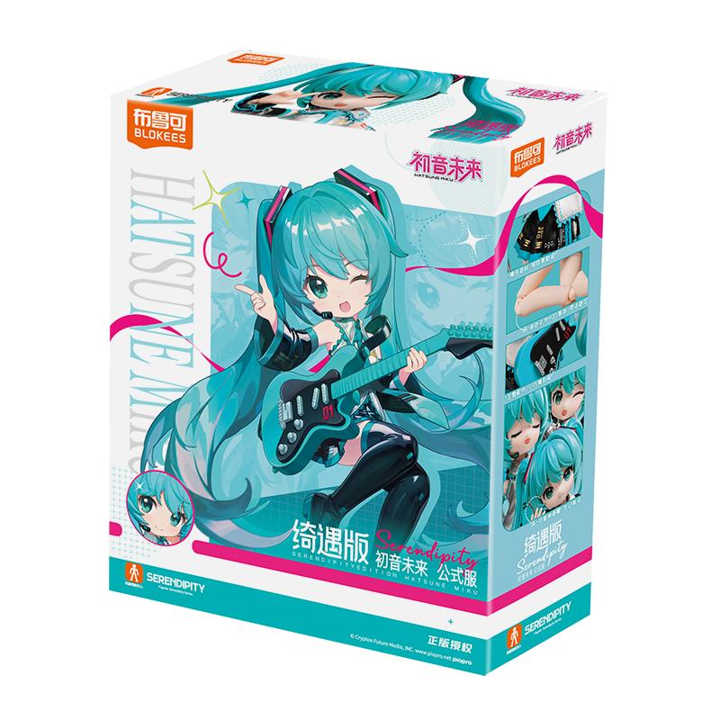 Original Hatsune Miku Q version 17th Miracle Edition Miku Singer Action Figure Joint Mobility Assembly Toy Doll Gift