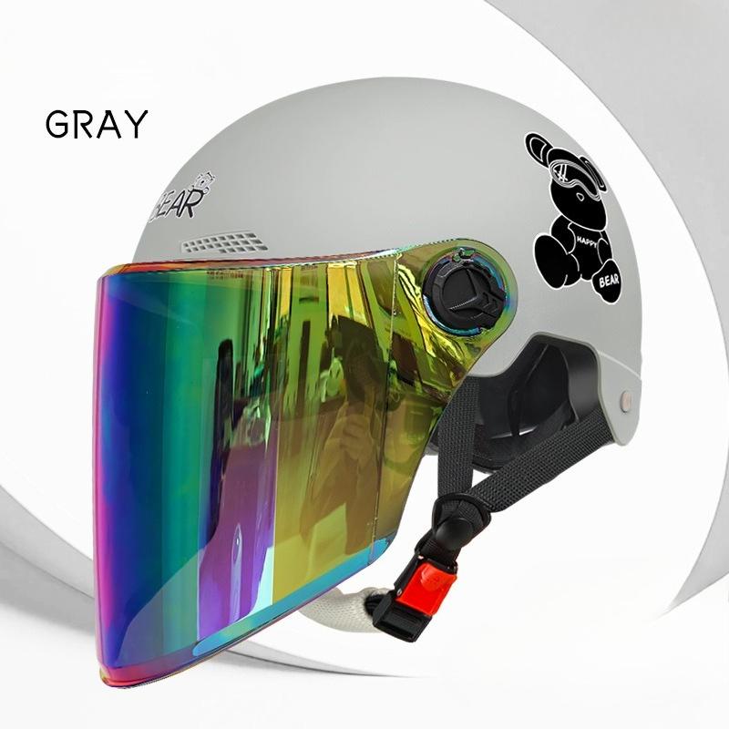 Electric Vehicle Four-season Helmet Motorcycle Helmet Summer Sun Protection Women's Helmet Men's Electric Vehicle Half Helmet