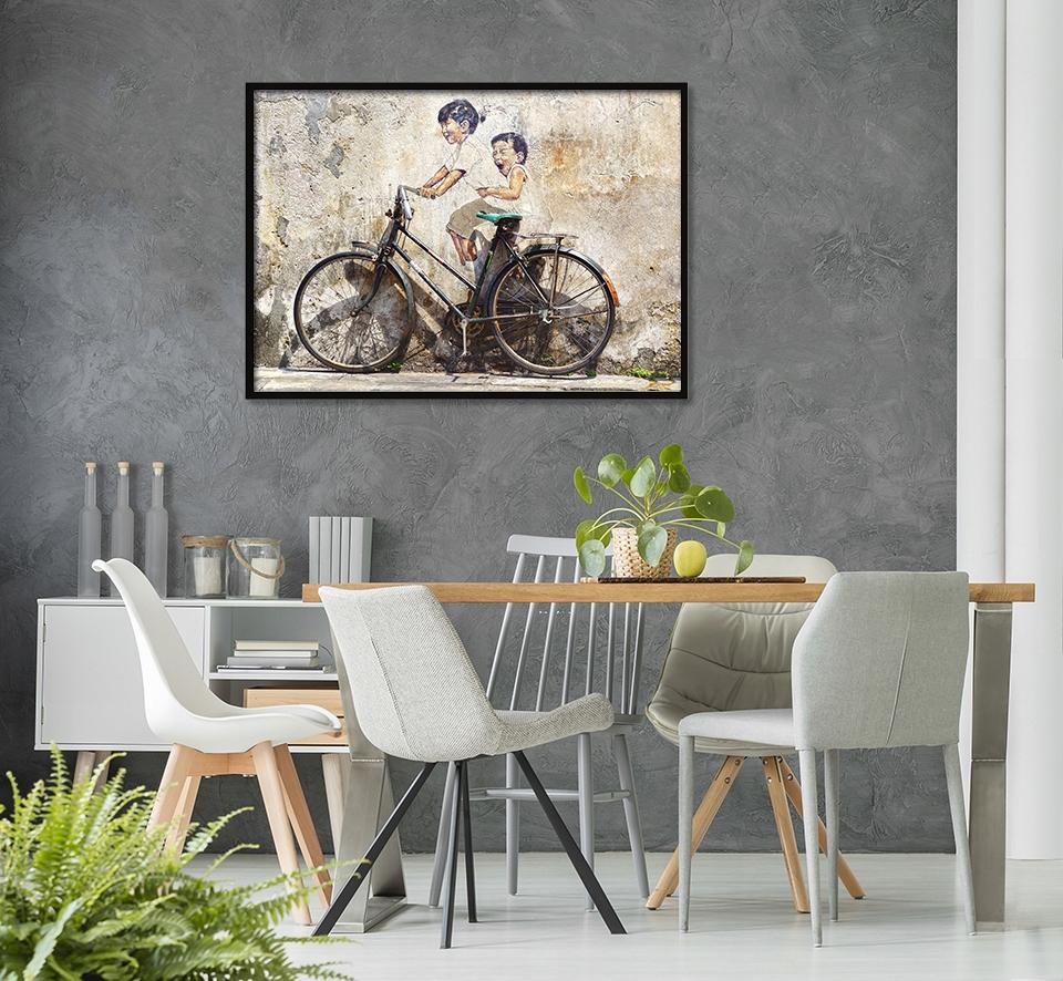 Picture, poster In a frame 53x73 cm Bicycle P556 horizontal