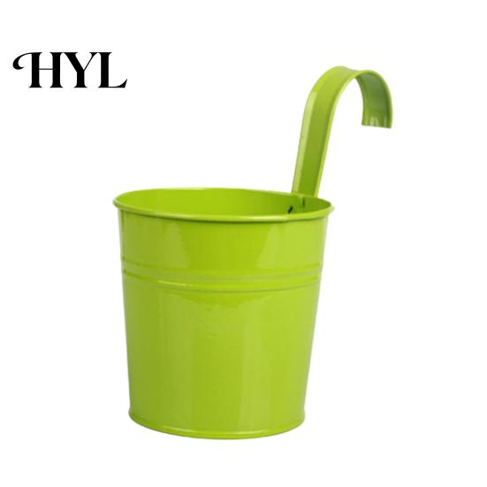 Plant Holder Flower Bright Color Space-saving Sturdy Fence Thickened Body for Courtyards