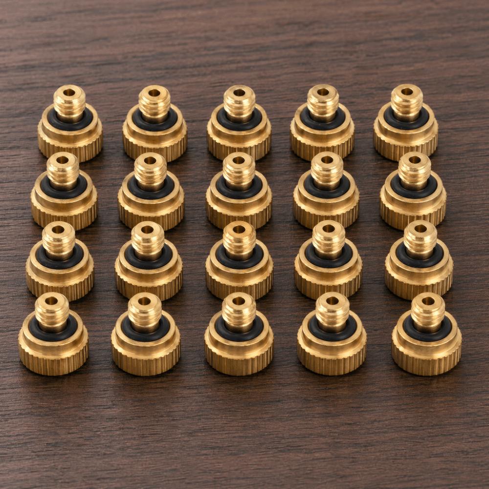 20 stuks UNC10-24 Schroefdraad Nevelspuitgereedschap Verstuivend Ontwerp Messing Spuitmond Buitenkoeling