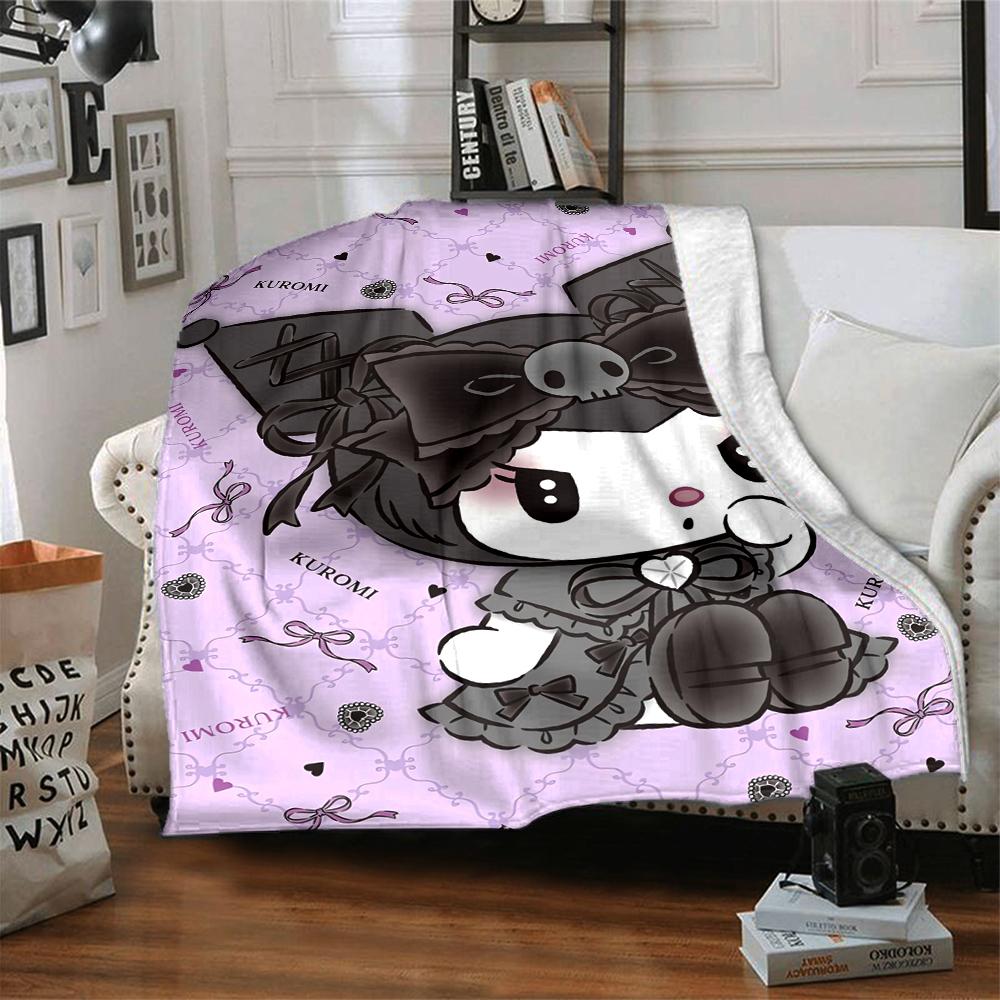 1Pc Kawaii Gothic Cat Blanket Soft And Comfortable Casual Warm Camping Travel Christmas Halloween Xmas Gift M928312