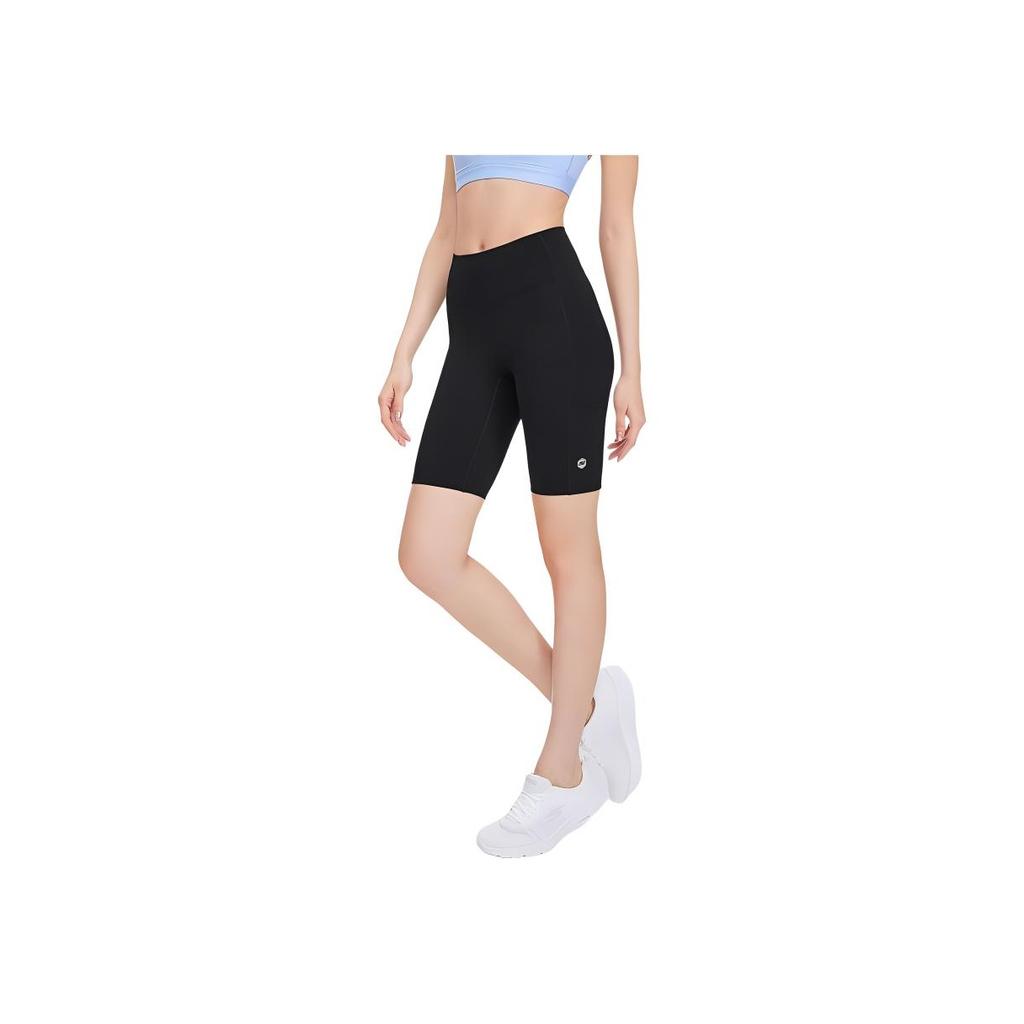 Skechers Solid Color Mid Waist Straight Leg Breathable Sports Shorts Men Shorts Carbon-Black P224W017-0018