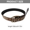 Unique Pattern Belt Stylish Leopards Velvet Waist Belt Jeans Decorative Belt Enhances Styles for Everyday Wear