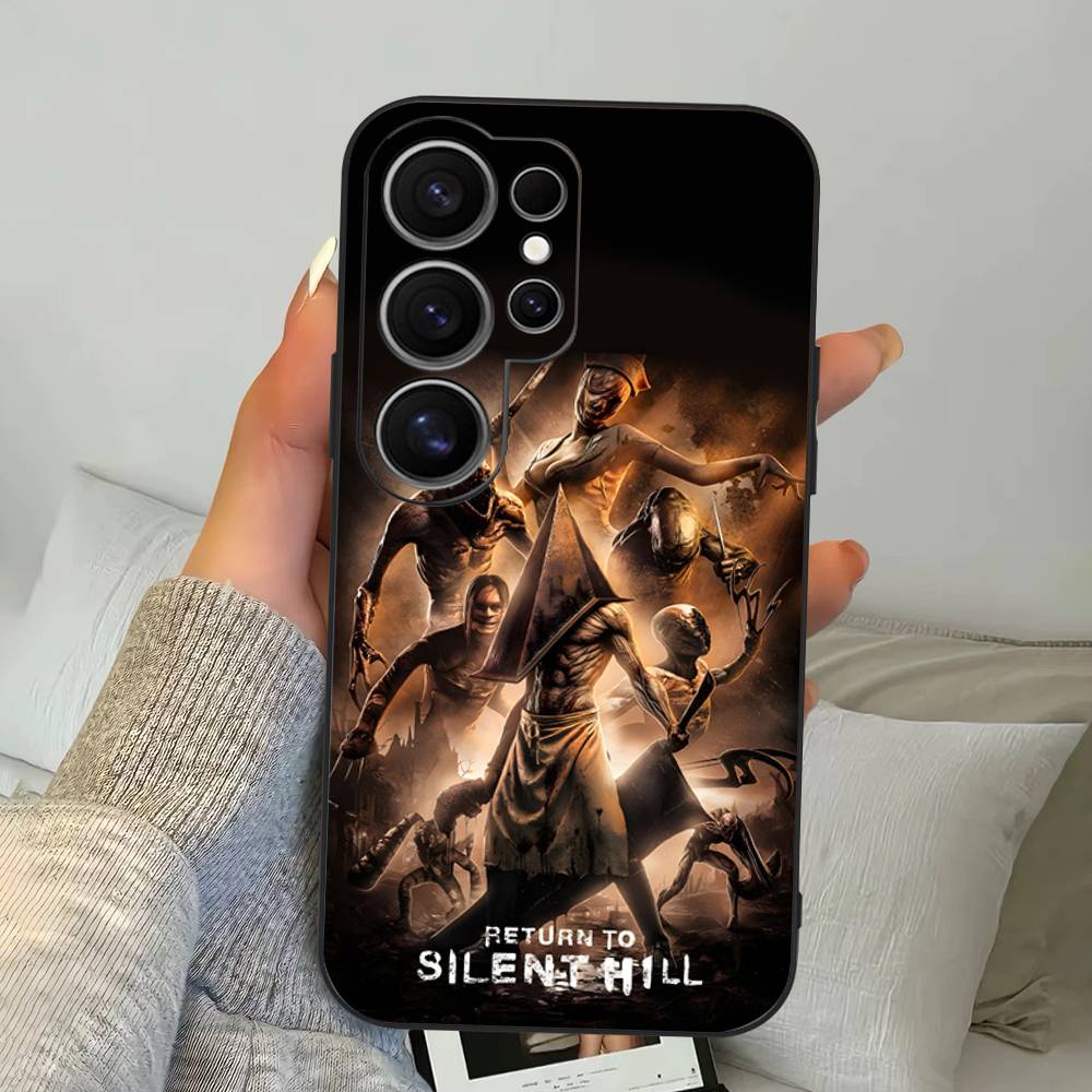 Horror Games S-Silent H-Hill Phone Case For Samsung S 24 Fe 25 Ultra Plus 20 Lite 21 30 22 23 24 22 Ultra 5G Fundas