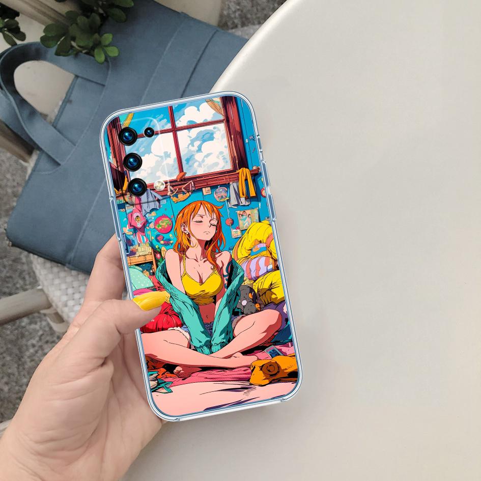 FM40 One Piece Nami Transparent Phone Case for Motorola Moto G40 G04 G05 One Ace Action  Fusion + Plus Hyper Macro Vision Zoom