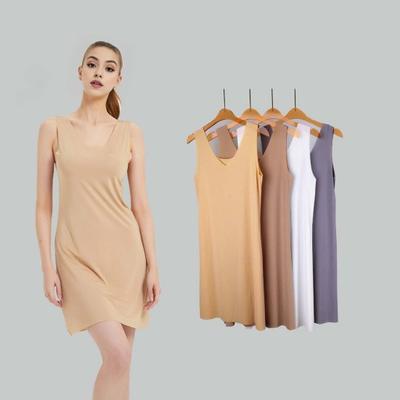 Damen Nachthemd Sommer V-Ausschnitt Ärmellos Locker Locker Nachthemden Sommerkleid Nachtwäsche Oberteile Bequeme Nachtwäsche
