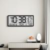 Creative LCD Multifunctional Wall Clock Living Room Clock Simple Modern Alarm Clock Large Screen New Electronic Clock