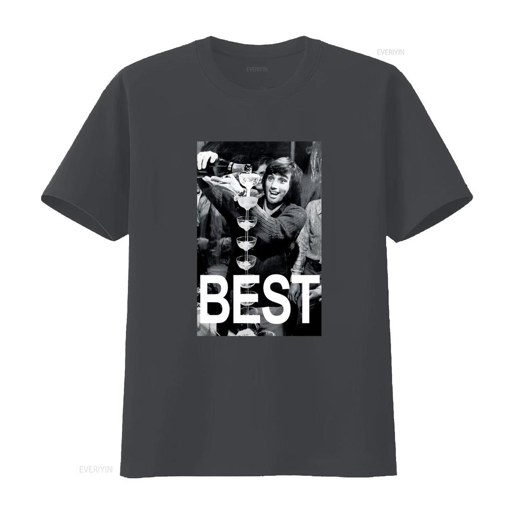 George Best Moet White T Shirt The Happiness Is Have My New Long Or S Vintage Washed Stylish Comfortable Designer Clothes Soft