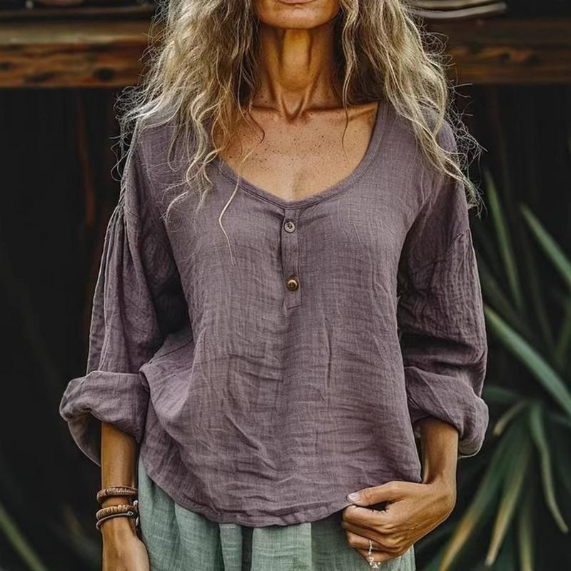 

Весна Новая Женская Повседневная Свободная и Модная Рубашка с Длинным Рукавом 3XL светло-фиолетовый