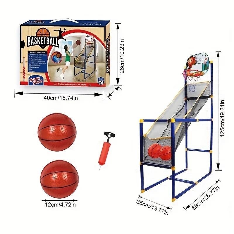 Life Arcade Basketball Game for Kids, Indoor Basketball Hoop Arcade Game With Electronic Basketball Arcade Toddler Basketball