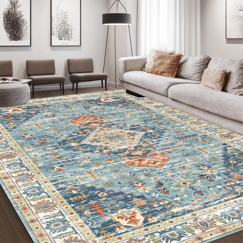 Americký bohémský styl retro koberec obývací pokoj pohovka ložnice postel noční stolek pracovna kuchyň vstupní dveře rohožka protiskluzová luxusní dekorační podložka