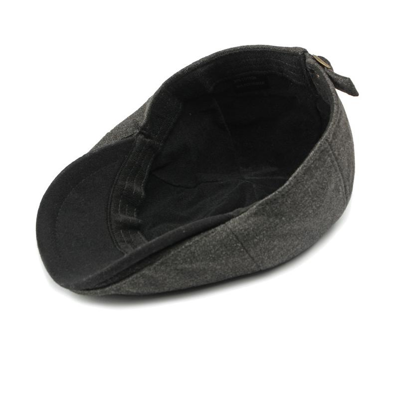 Vintage Cap Men's Winter Velvet Thick Warm Beret British Cap Forward Cap Newsboy Caps