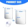 Fogless Acrylic Shaving Mirror with Suction Cup Bath Shaving Pocket Makeup Mirror for Bathroom Makeup Station