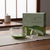 Juego de 5 Piezas de Bol de Vidrio para Matcha y Batidor Diseño con Pico Vertedor Herramientas de Bambú para Té Ceremonial Japonés