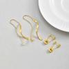 Simple Hollow U-Shaped Earrings for Women Stainless Steel Infinity Earrings 18k Gold Plated Daily Jewelry Gift