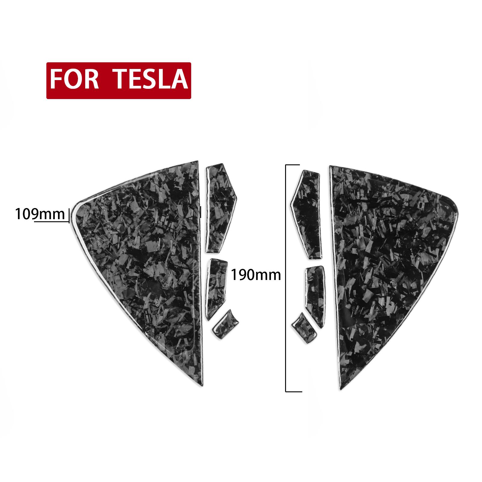 

8 шт., углеродное волокно, слот для передней двери, накладка, наклейка для Tesla Model 3 Model Y, аксессуары для салона автомобиля с центральным управлением
