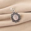 Natural Rose Quartz Gemstone 925 Sterling Silver Jewelry Handmade Pendant 1.37" For Birthday Gift CP-40-35