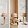 Hat Display Stand with Round Base Wooden DomeShaped for Retailers, Collectors,