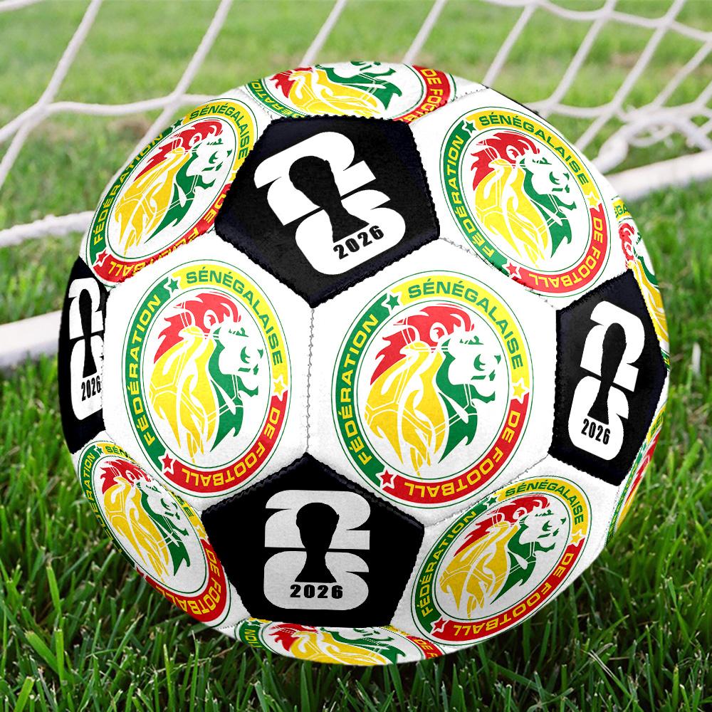 1 pz Pallone da Calcio Senegal Taglia 5 Pallone da Calcio Professionale Partita Allenamento Pallone da Calcio Sportivo Indoor e Outdoor Pallone da Allenamento Club Leggero Resistente Y16