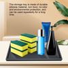 S/L Silicone Storage Tray Non-Slip Silicone Countertop Tray Silicone Vanity Tray  For Kitchen