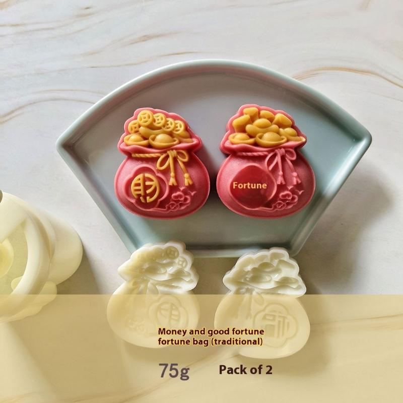 Effective 2/4Pcs Mooncakes Baking Mould 50g 75g Double Size Plastic Kitchen Utensils For Pastries Dessert And Pastries