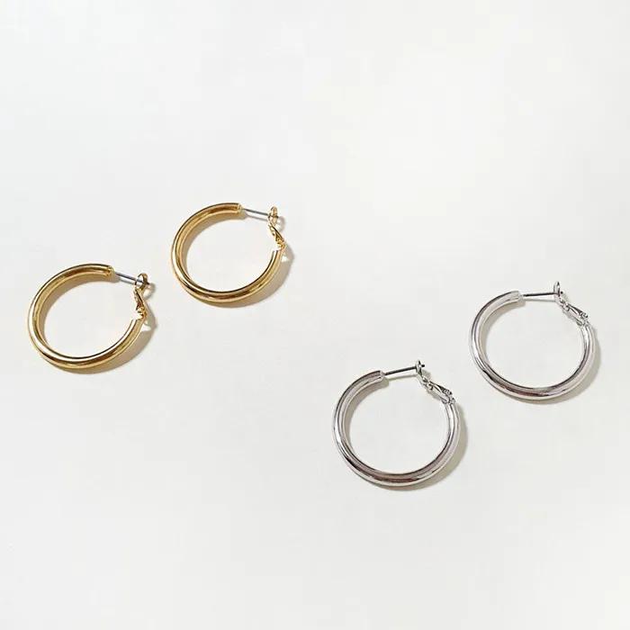 Simple Basic Ring Earrings Worn by Ahn Eun-jin, Seol In-ah, and Jang Hee-ryung
