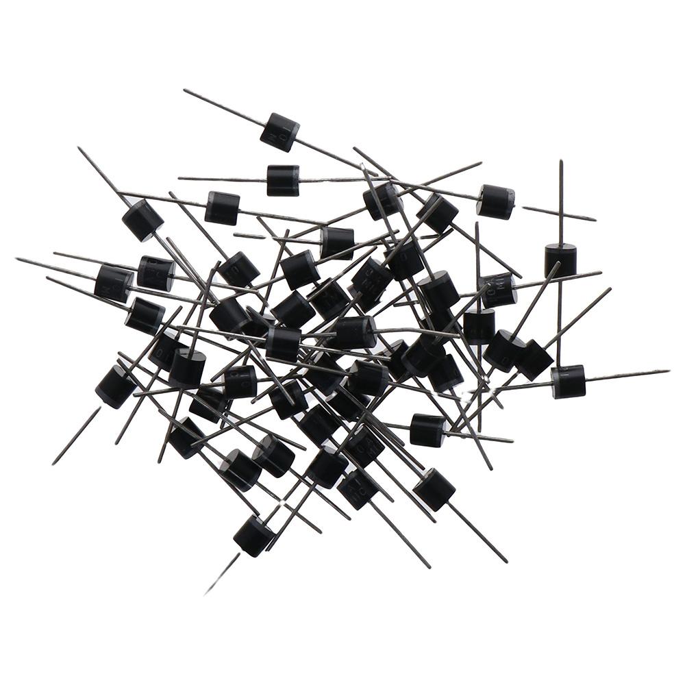 

50 шт., детали выпрямительного диода R-6, 10 А, 1000 В, выпрямительный диод, кремниевые диоды, соединительный терминал